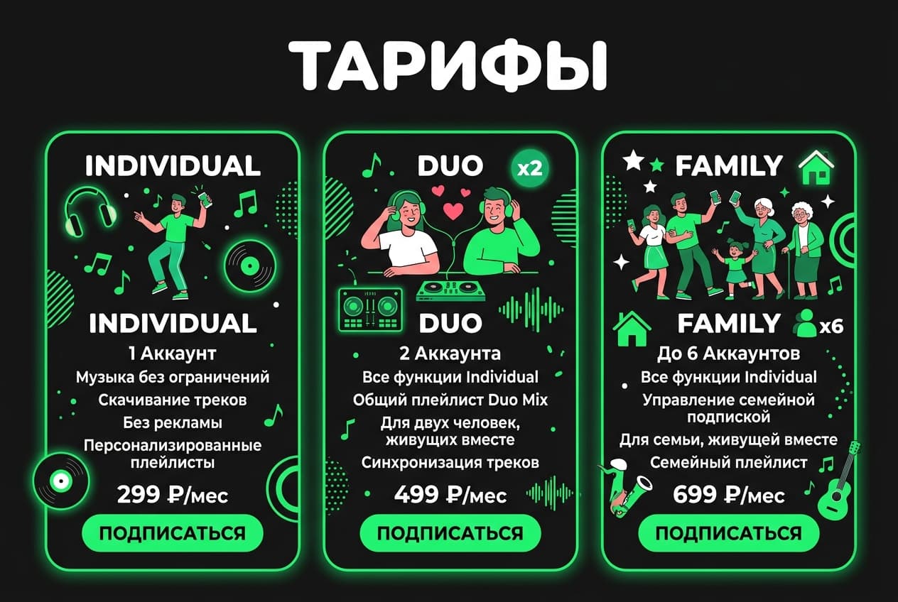 Как оплатить Spotify из России в 2026 году: Premium без зарубежной карты — фото 2