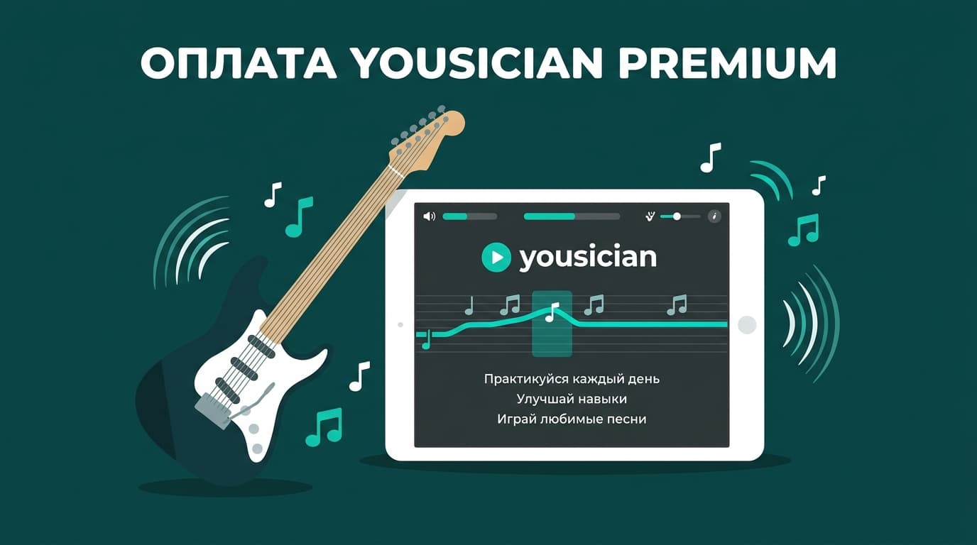 Yousician: как оплатить подписку из России в 2026 году