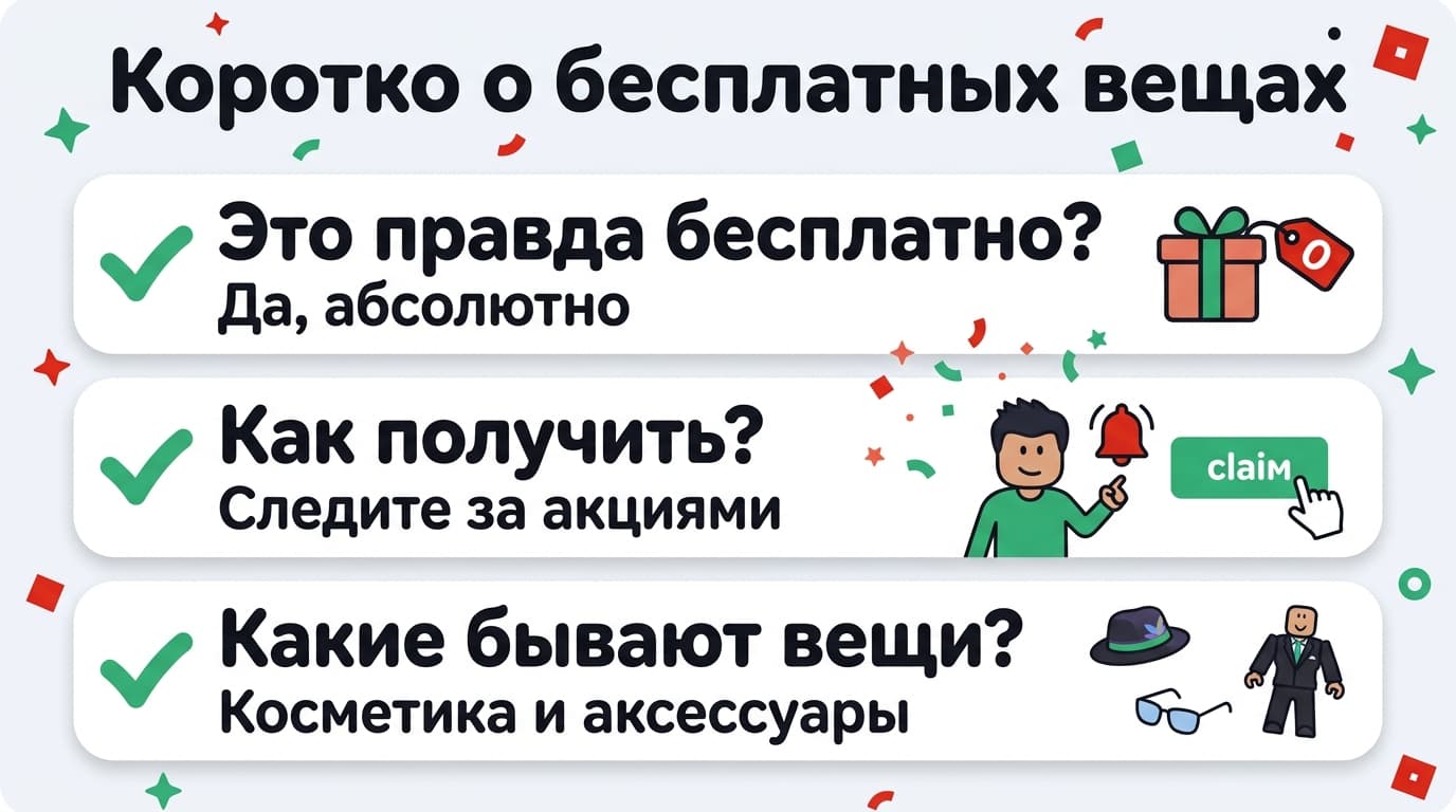 Как получить бесплатные вещи в Roblox: только рабочие способы — фото 3