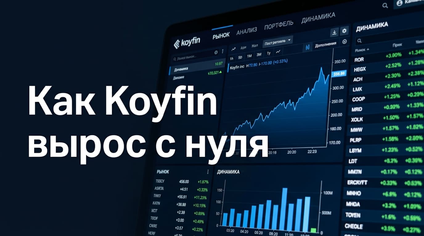 Как Koyfin с нуля дорос до 500 000 пользователей, объявив войну терминалу Bloomberg