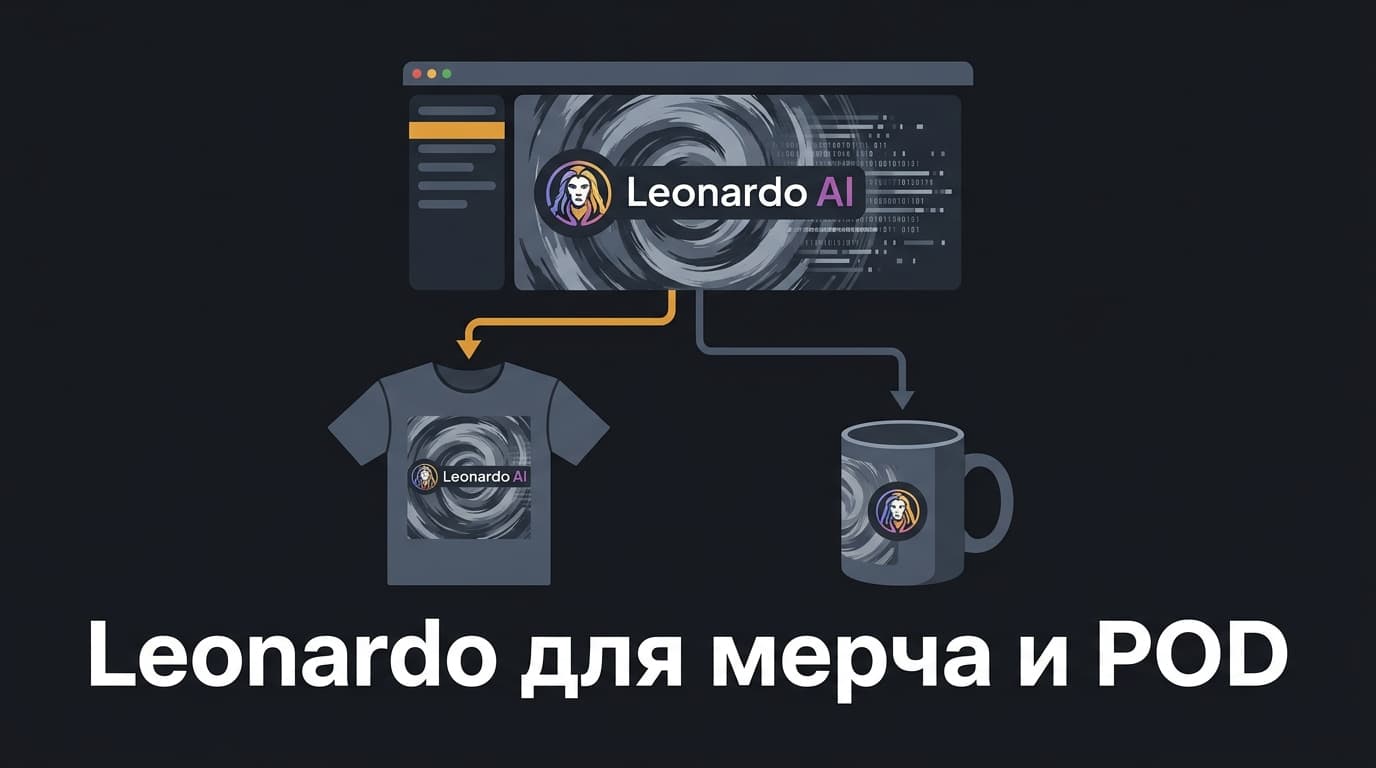 Leonardo для print-on-demand и мерча: права, разрешение и цена вопроса