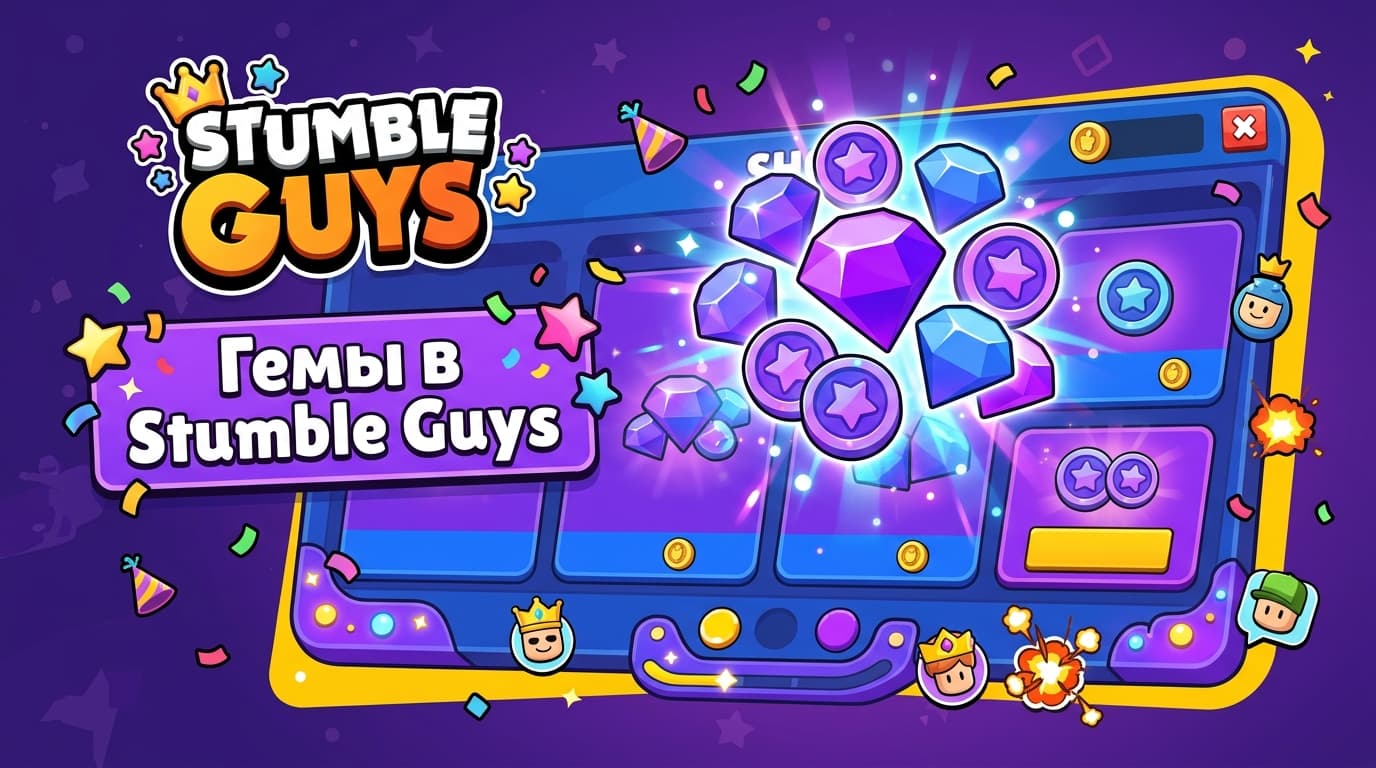 Как купить гемы в Stumble Guys из России в 2026 году