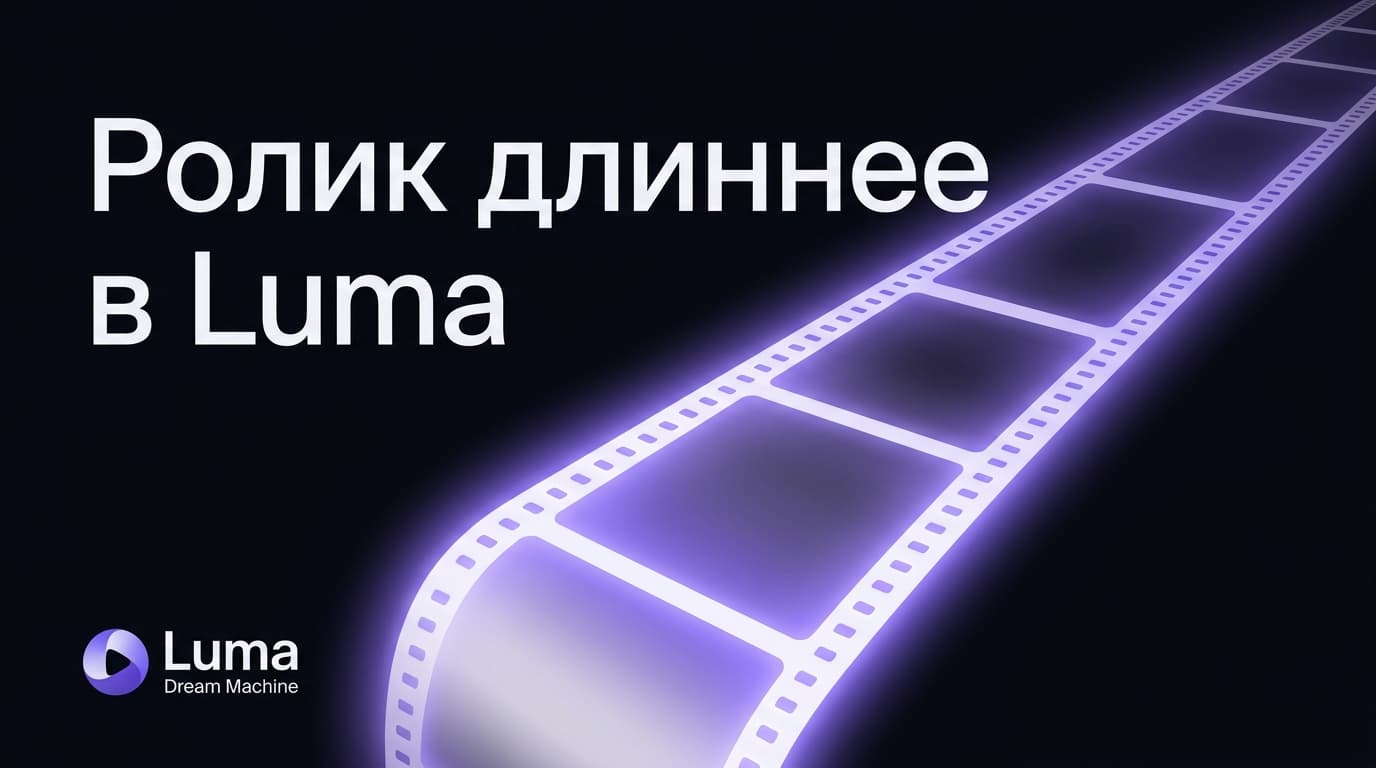 Как сделать ролик длиннее в Luma Dream Machine: Extend, кредиты и лимиты