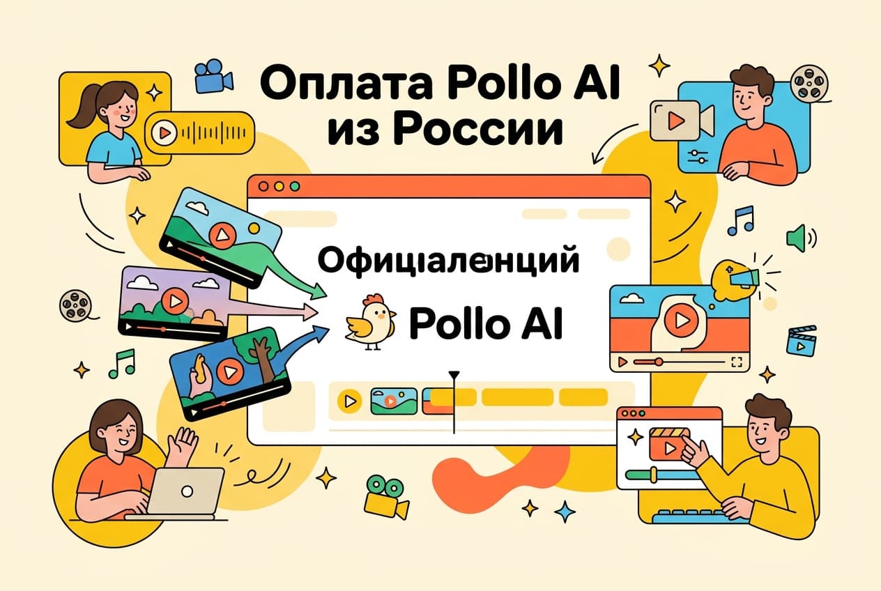 Как оплатить Pollo AI из России в 2026 году: видеогенератор без зарубежной карты