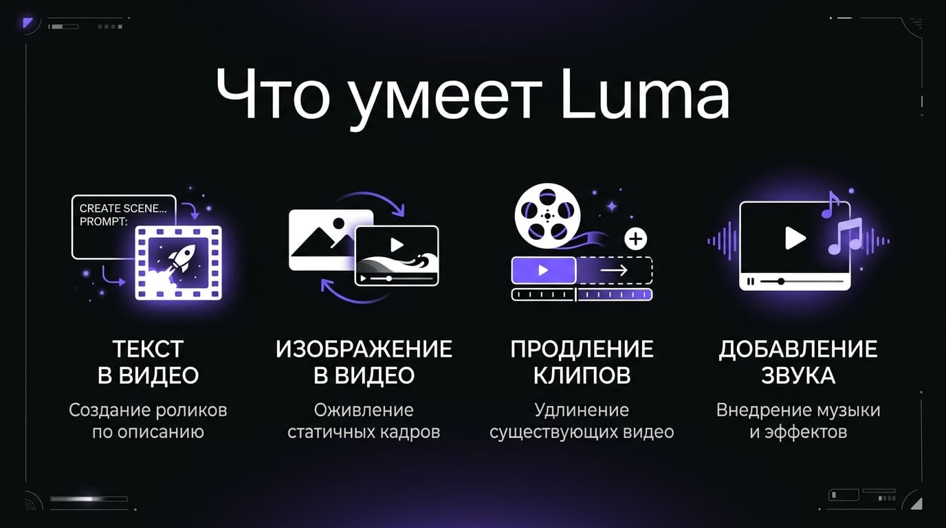 Luma Dream Machine с нуля: первое видео, промпты и кредиты в 2026 — фото 1