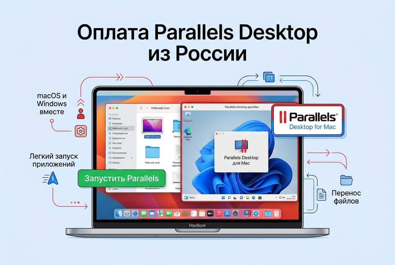 Как оформить подписку Parallels Desktop из России в 2026 году: без зарубежной карты