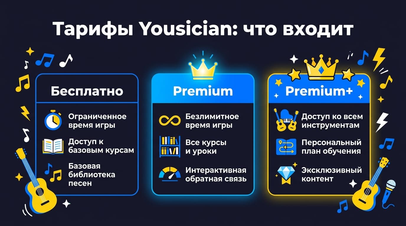 Подписка Yousician из России: тарифы, оплата и стоит ли она своих денег — фото 1
