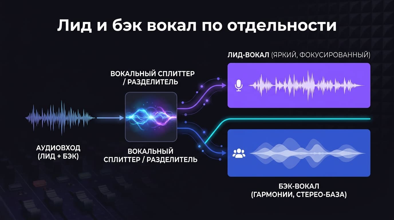 Убираем остаточный призвук вокала после разделения в Lalal.ai — фото 4