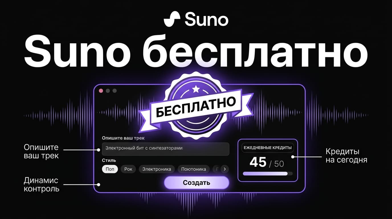 Suno без подписки: сколько песен реально сделать бесплатно и на чём обрежут крылья