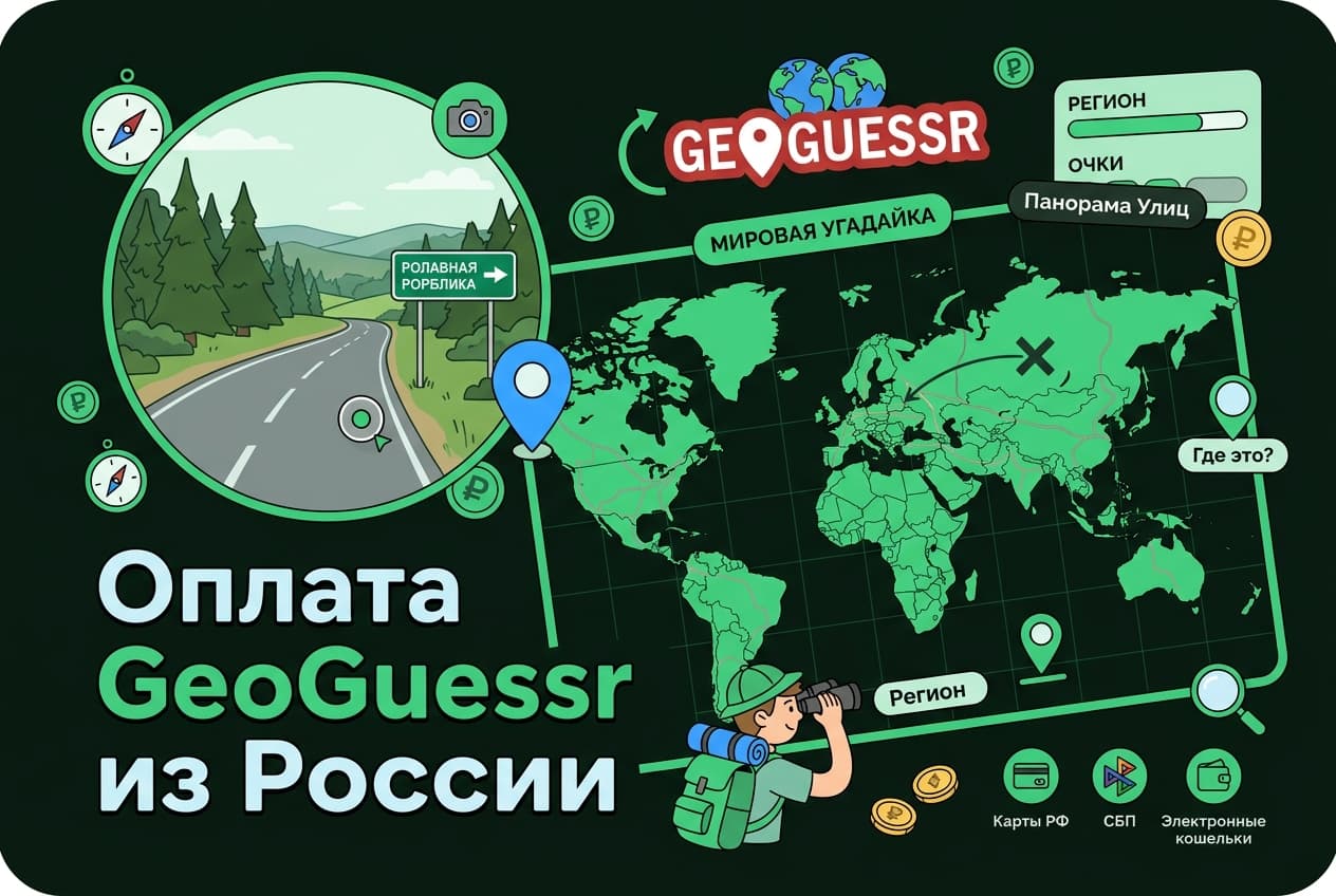 Как оплатить GeoGuessr из России в 2026 году: подписку Pro без зарубежной карты