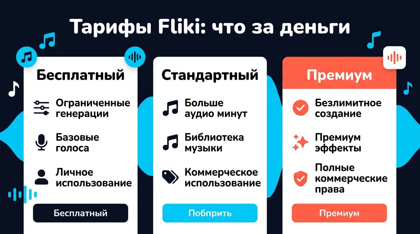 Fliki: как озвучить подкаст из текста за считаные минуты — фото 2