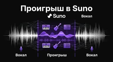 Инструментальный проигрыш в Suno: как расставить метки в тексте песни