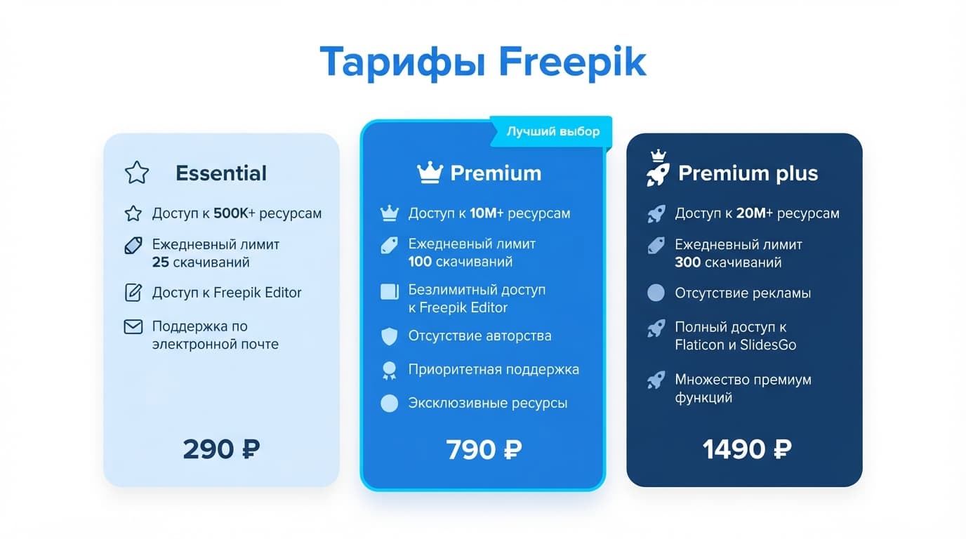 Как оплатить подписку Freepik из России в 2026 году — фото 1