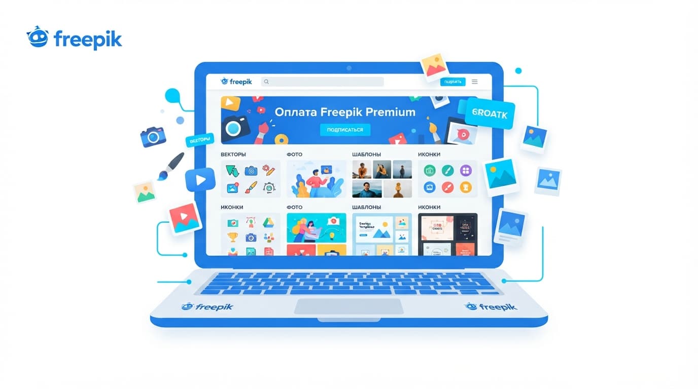 Как оплатить подписку Freepik из России в 2026 году