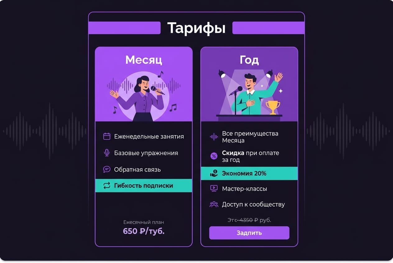 Как оплатить Vocal Image из России в 2026 году: подписку на голосового коуча без зарубежной карты — фото 2
