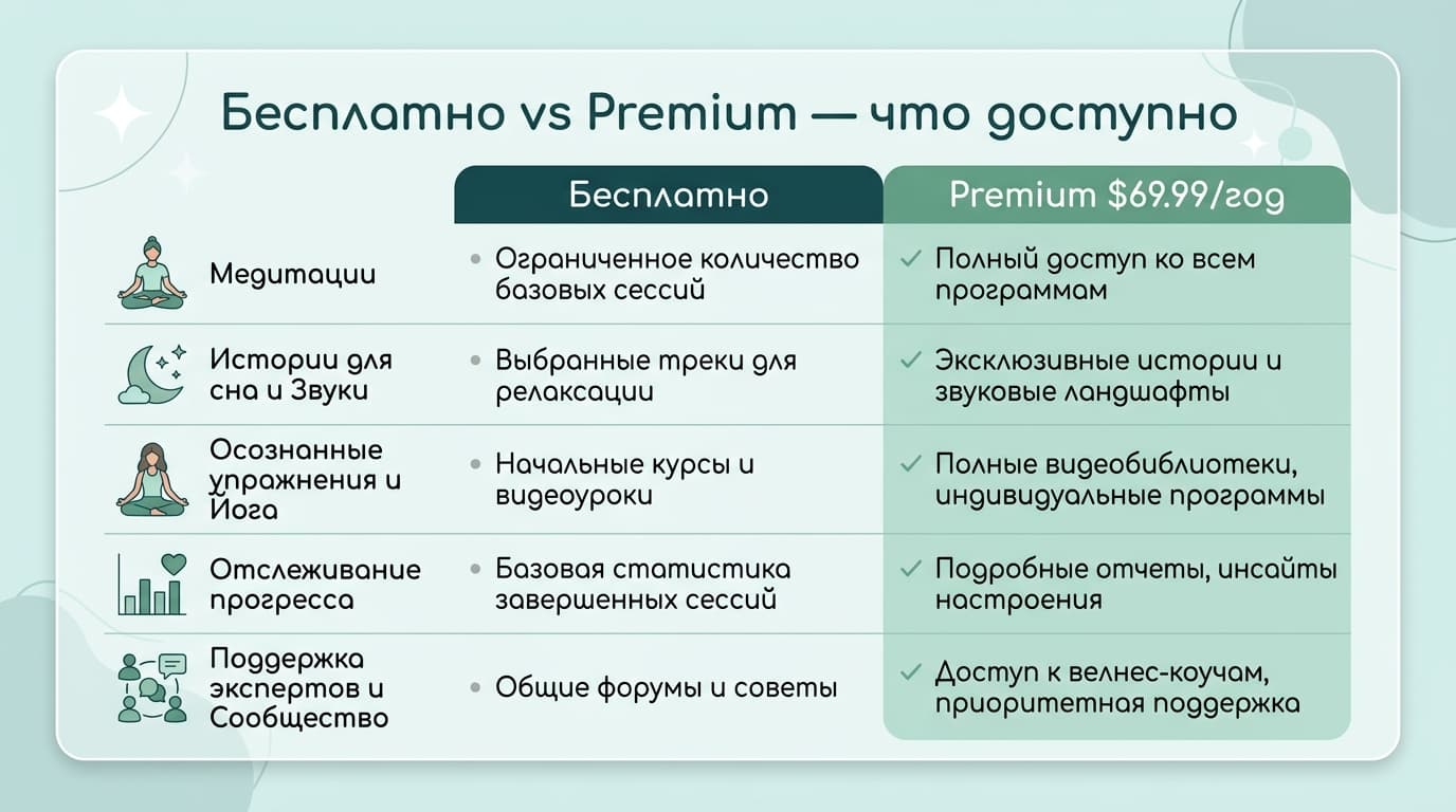 Calm бесплатно или по подписке: что реально стоит своих денег — фото 1