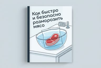 Как быстро разморозить мясо и не отравиться: проверенные способы