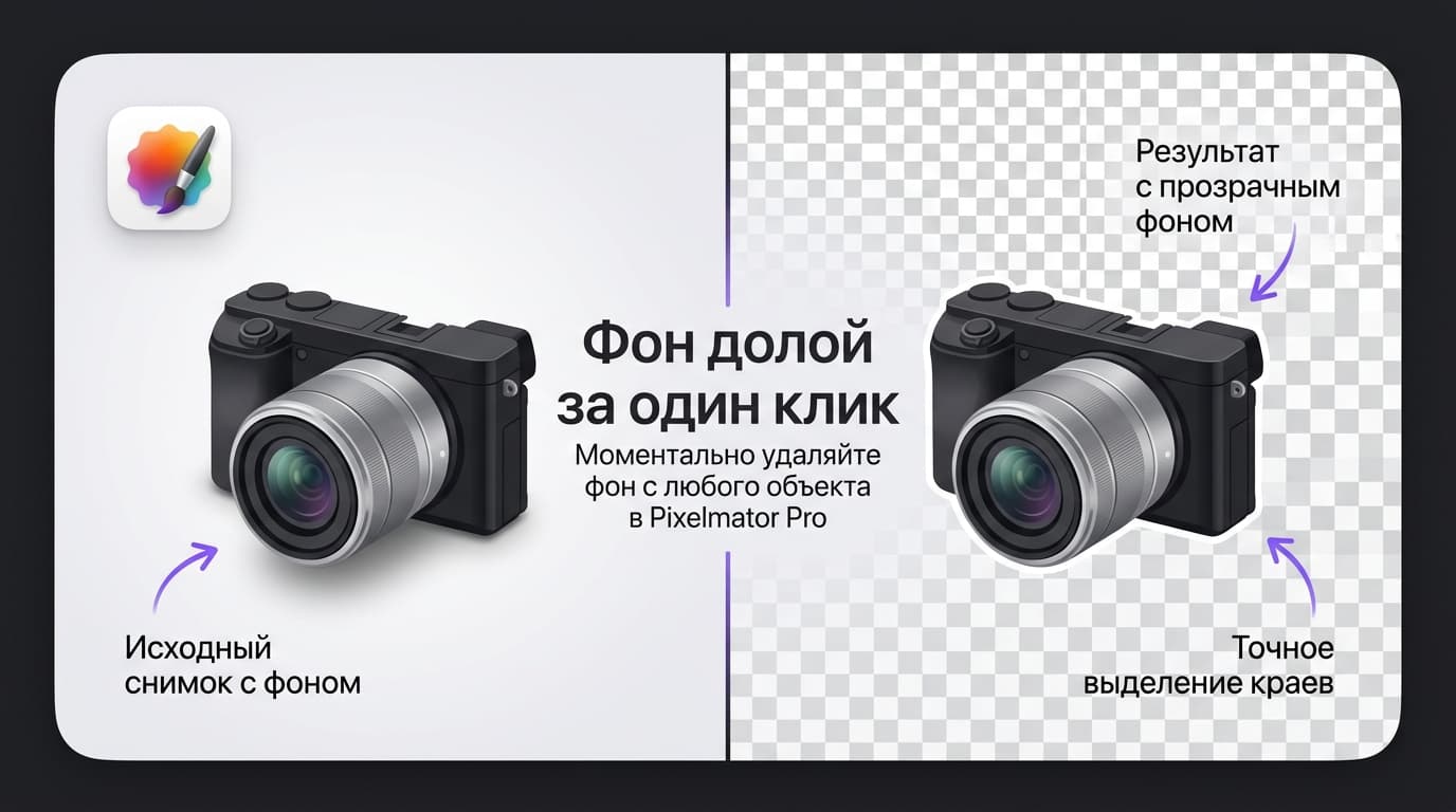 Как удалить фон в Pixelmator Pro за один клик — и что делать, когда он не сработал