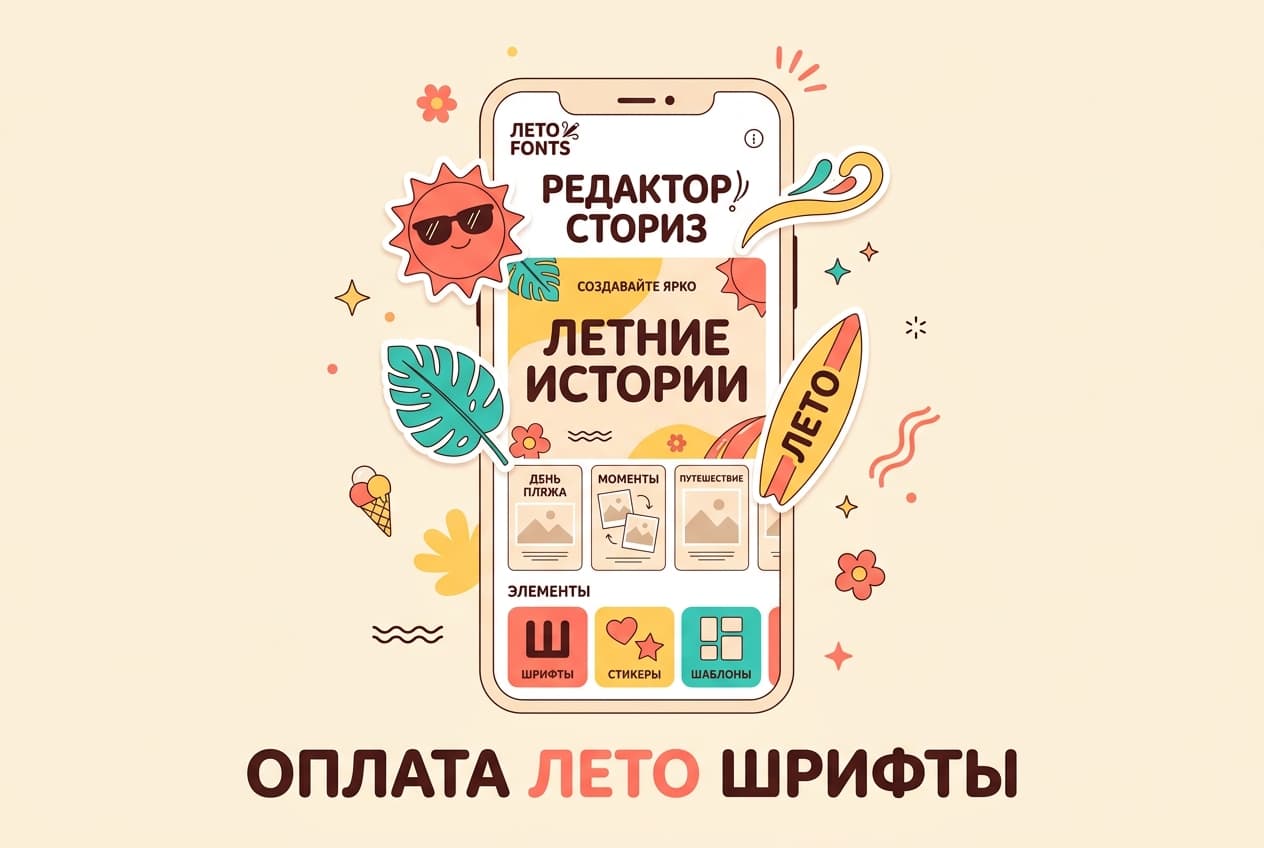 Как оплатить подписку Лето Шрифты в 2026 году