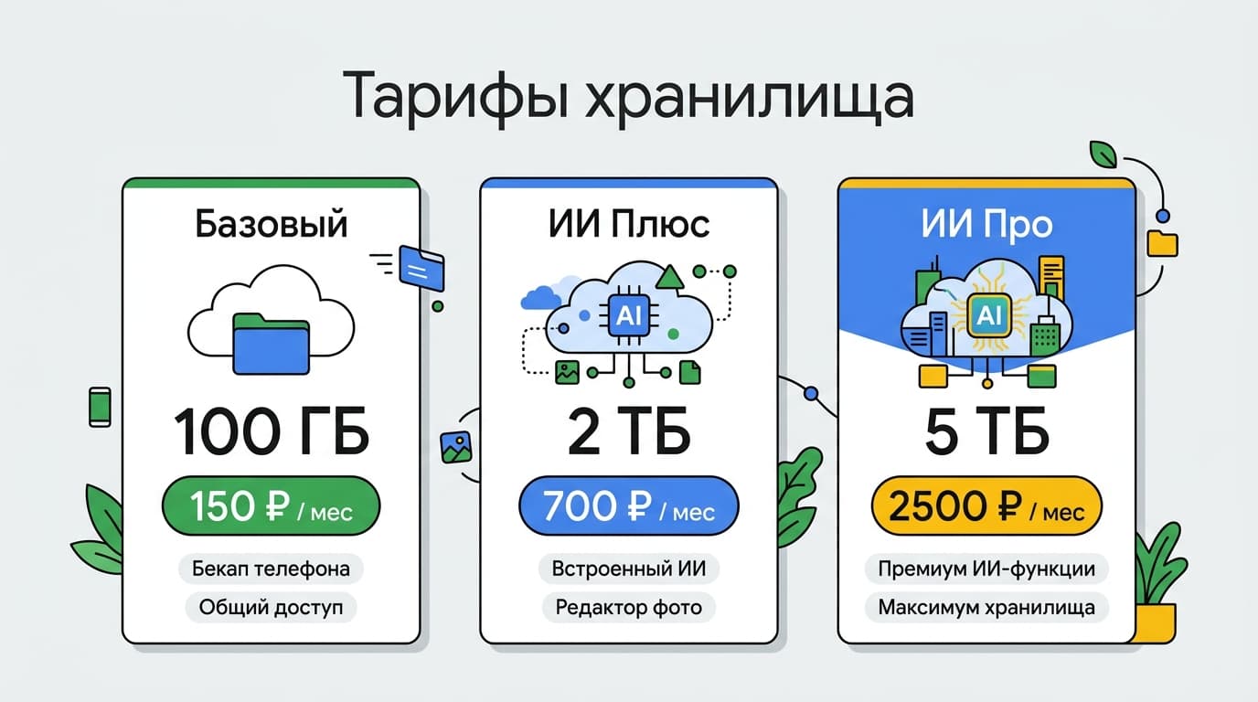 Подписка Google One в 2026 году: тарифы, оформление и почему отваливается оплата — фото 1