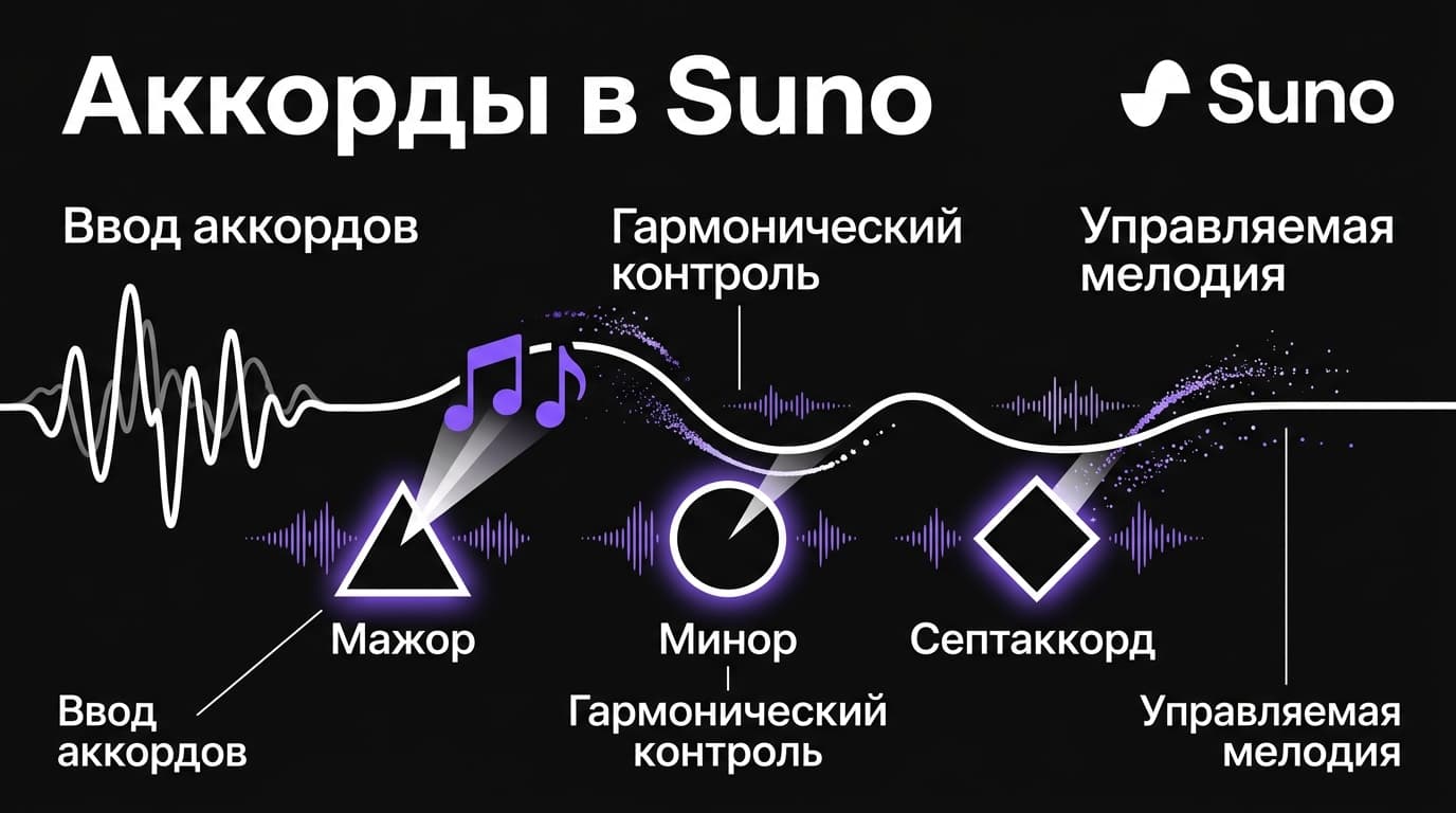 Как задать аккорды в Suno и насколько модель их слушается