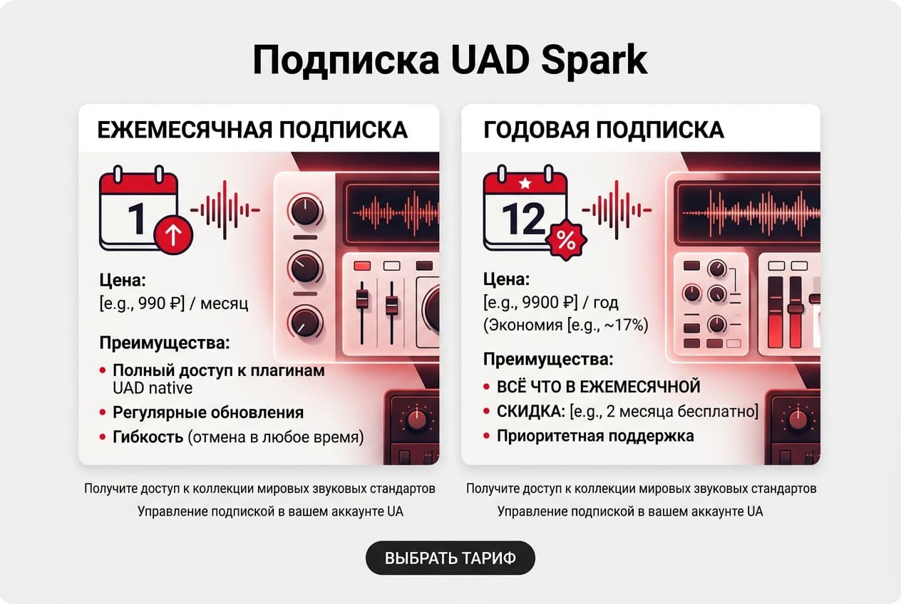 Как оформить подписку UAD Spark из России в 2026 году: без зарубежной карты — фото 2