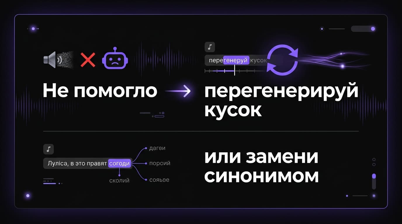 Suno коверкает слово в песне — как это исправить пошагово — фото 2