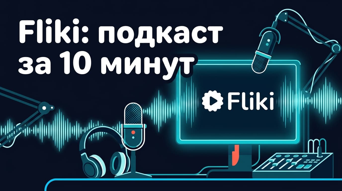 Fliki: как озвучить подкаст из текста за считаные минуты
