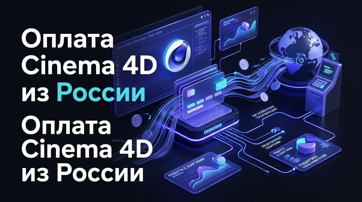 Как оформить подписку Cinema 4D из России в 2026 году: без зарубежной карты
