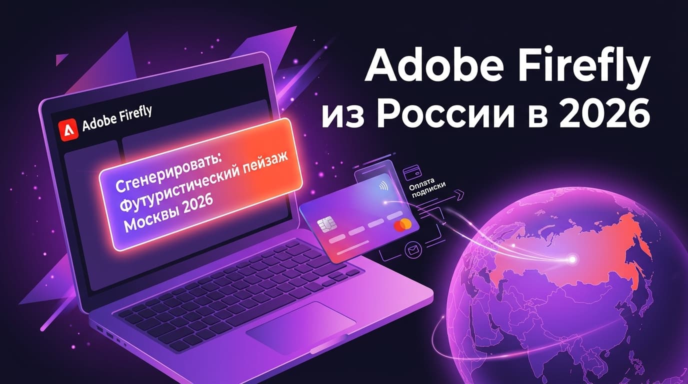 Adobe Firefly из России в 2026 году: разбираемся с тарифами, кредитами и оплатой