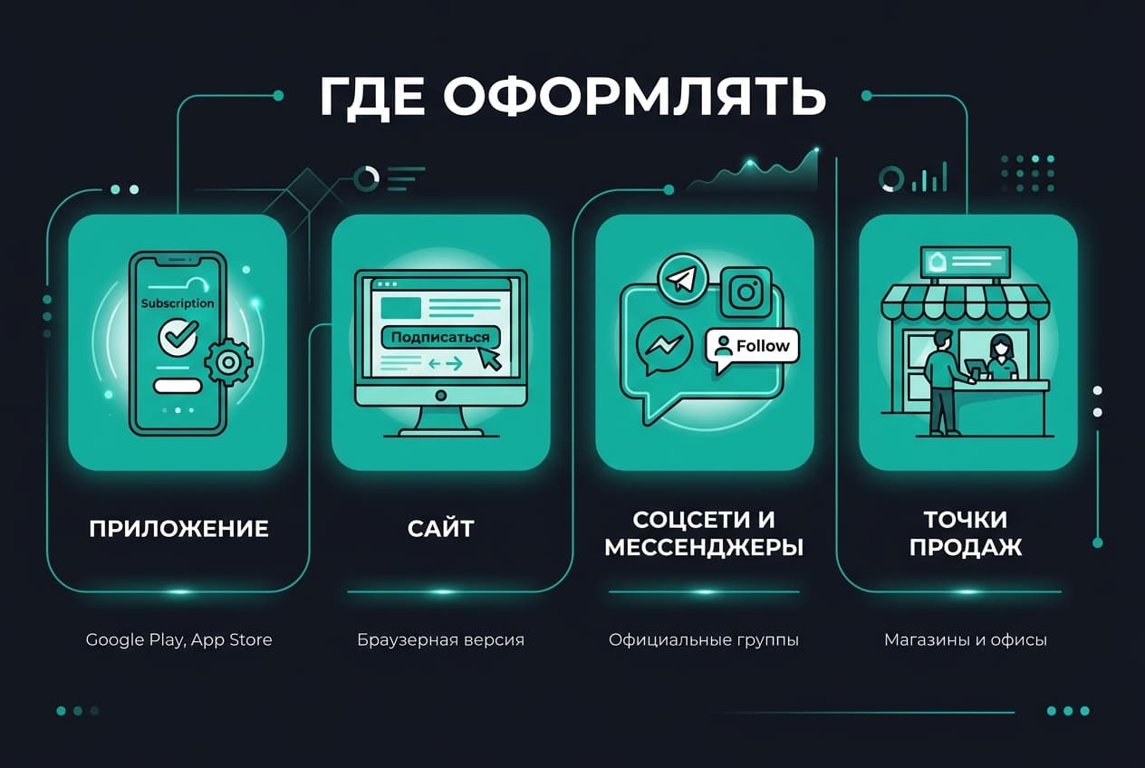 Где оформить подписку из России в 2026 году: сервисы и места оплаты — фото 1