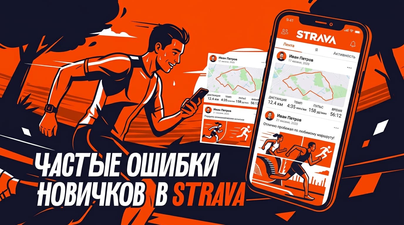 5 ошибок в Strava, которые новички совершают в первые недели
