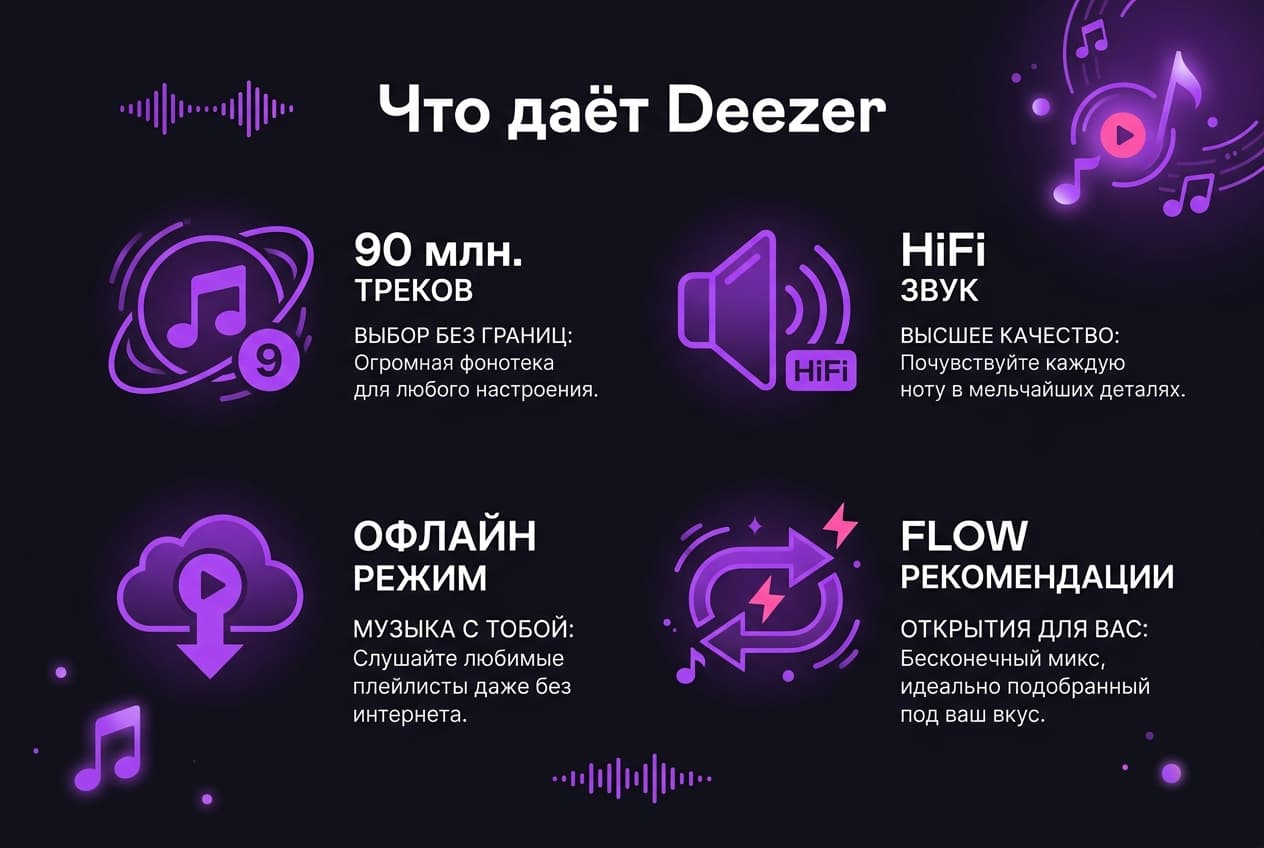 Как оформить подписку Deezer из России в 2026 году: без зарубежной карты — фото 1
