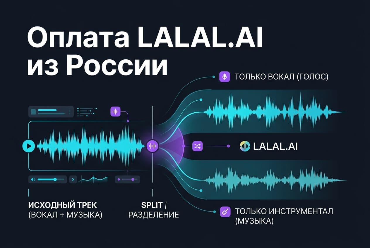 Как оформить подписку LALAL.AI из России в 2026 году: без зарубежной карты