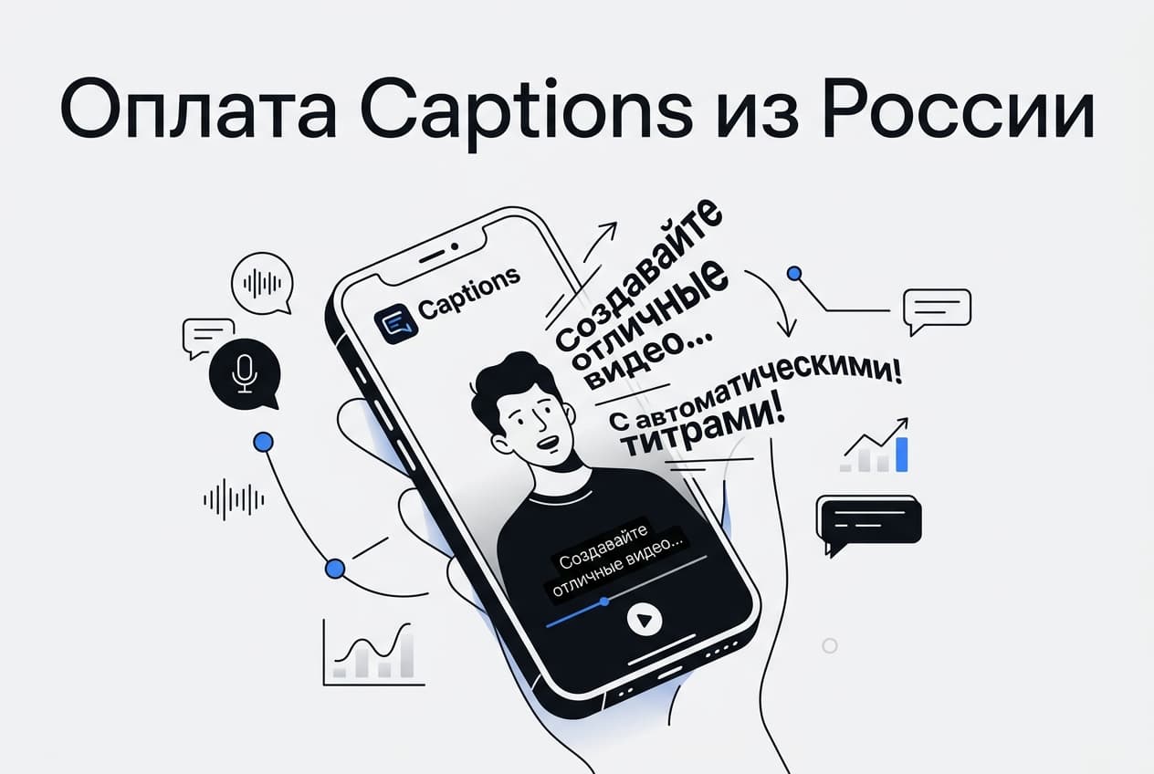 Как оформить подписку Captions из России в 2026 году: без зарубежной карты