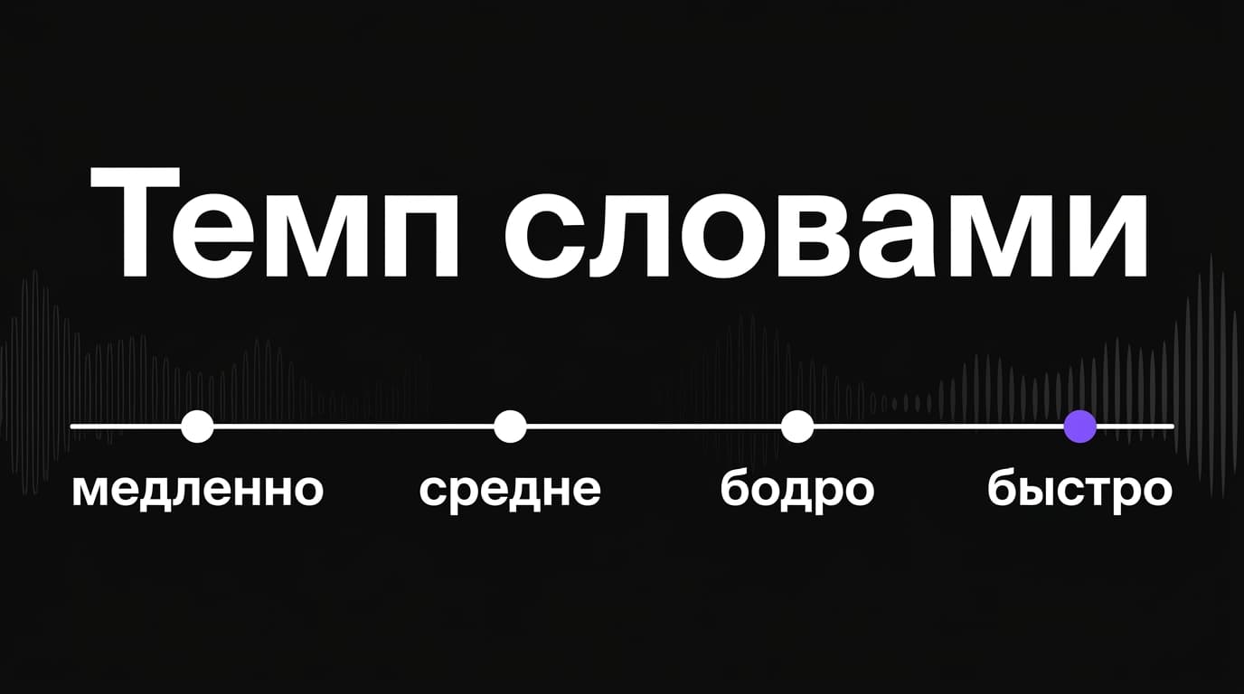 Темп трека в Suno: как задать BPM точным числом, словом или через референс — фото 2
