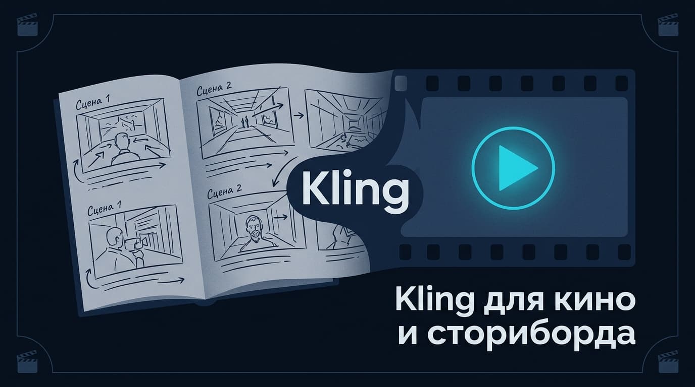 Kling для кино и сторибординга: как собрать шот от раскадровки до рендера
