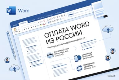 Как оплатить подписку Word из России в 2026 году: без зарубежной карты