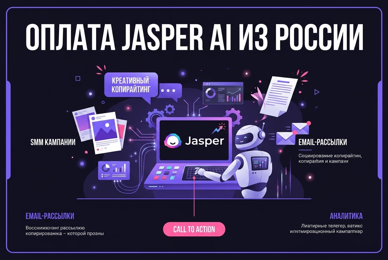 Как оформить подписку Jasper AI из России в 2026 году: без зарубежной карты