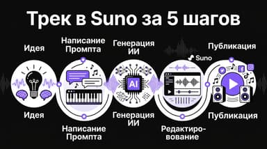Создание песни в Suno с нуля: пошаговый путь от идеи до готового трека