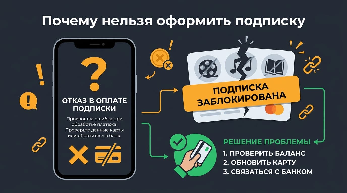 Почему нельзя оформить подписку и что с этим делать в 2026 году